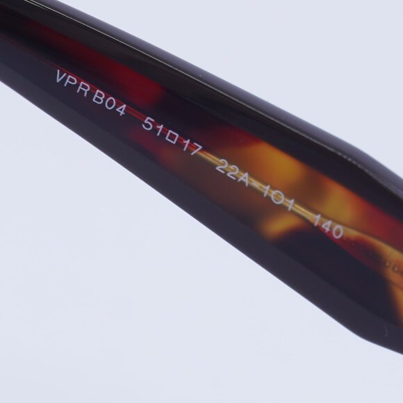 Prada PRB04V 22A1O1 Eyeglasses Poppy Havana 51mm Cat Eye Frame - Picture 7 of 11